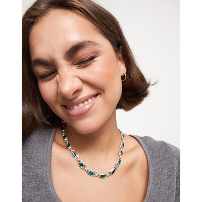 UNOde50 UNOde50 Ketting | SER MAGNETICA | GROEN KRISTAL | COL1955VRDMTL0U