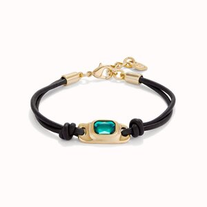 UNOde50 UNOde50 Armband | SER MAGNETICA | VERGULD | GROEN KRISTAL | FW24