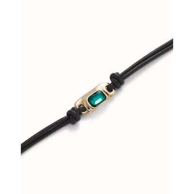 UNOde50 UNOde50 Armband | SER MAGNETICA | VERGULD | GROEN KRISTAL | PUL2480VRDORO