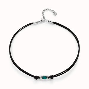 UNOde50 UNOde50 Ketting | SER MAGNETICA | LEER | GROEN KRISTAL | FW24