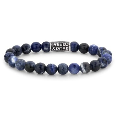 REBEL & ROSE REBEL & ROSE Armband | Midnight Blue Vintage | 8 mm