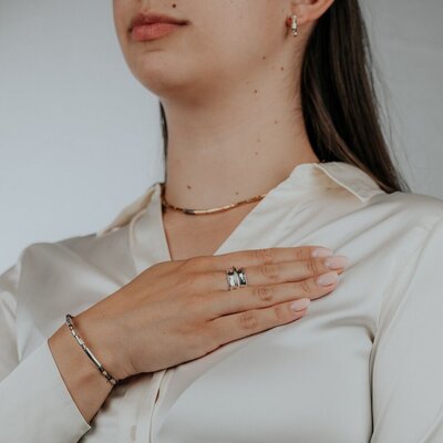 JEH JEWELS JEH JEWELS Ring | Zilver spinning ring diabolo | 21270