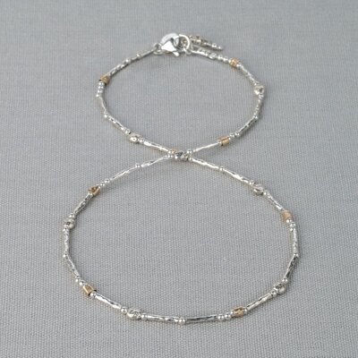 JEH JEWELS JEH JEWELS Ketting | Collier zilver + A little touch of Goldfilled | 21259