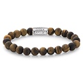 REBEL & ROSE REBEL & ROSE Armband | Matt Tiger Lily | 8 mm