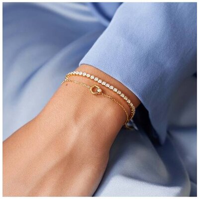 ANIA HAIE ANIA HAIE Bracelet | Chic Creator | Hoop FW Pearl  | VERGULD  | B058-03G
