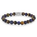 REBEL & ROSE REBEL & ROSE Armband | Mix Tiger Lapis | 8 mm