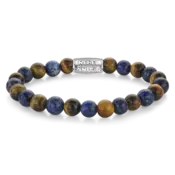 REBEL & ROSE REBEL & ROSE Armband | Mix Tiger Lapis | 8 mm
