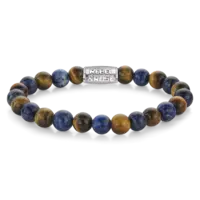 REBEL & ROSE REBEL & ROSE Armband | Mix Tiger Lapis | 8 mm