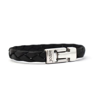 JOSH JOSH ARMBAND | BLACK | ZILVER | 24764-BRA