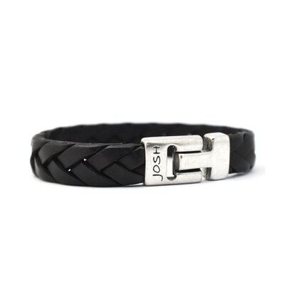 JOSH JOSH ARMBAND | BLACK | ZILVER | 24353 -BRA