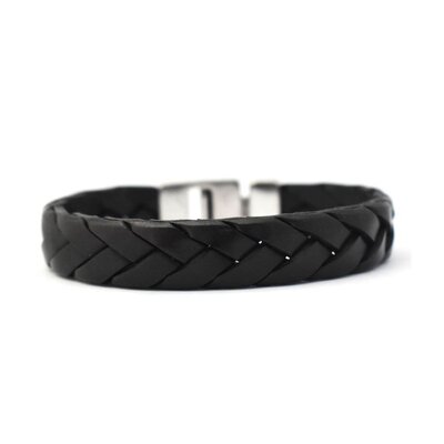 JOSH JOSH ARMBAND | BLACK | ZILVER | 24353 -BRA