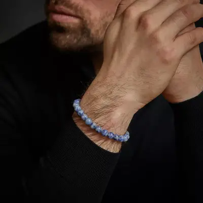 REBEL & ROSE REBEL & ROSE Armband | Dutch Delfts Blue | 8 mm