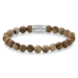 REBEL & ROSE REBEL & ROSE Armband | Woodstock | 8 mm