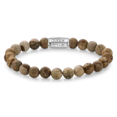REBEL & ROSE REBEL & ROSE Armband | Woodstock | 8 mm