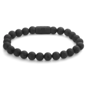 REBEL & ROSE REBEL & ROSE Armband |Mad Panther - All-Black | 8 mm