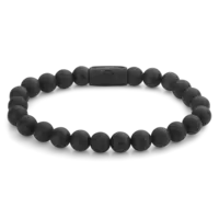 REBEL & ROSE REBEL & ROSE Armband |Mad Panther - All-Black | 8 mm