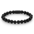 REBEL & ROSE REBEL & ROSE Armband | Black Moon - All-Black | 8 mm