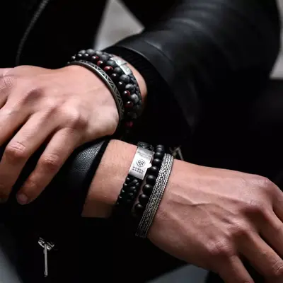 REBEL & ROSE REBEL & ROSE Armband |Mad Panther| 8 mm