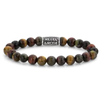 REBEL & ROSE REBEL & ROSE Armband | Who's afraid of the Tiger Vintage| 8 mm