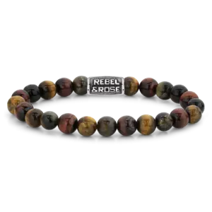 REBEL & ROSE REBEL & ROSE Armband |Who's afraid of the Tiger Vintage| 8 mm