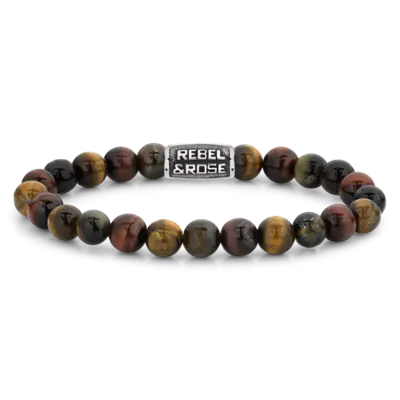 REBEL & ROSE REBEL & ROSE Armband |Who's afraid of the Tiger Vintage| 8 mm