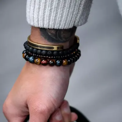REBEL & ROSE REBEL & ROSE Armband |Who's afraid of the Tiger Vintage| 8 mm