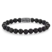 REBEL & ROSE REBEL & ROSE Armband |Black Velvet Vintage| 8 mm