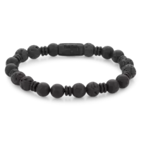 REBEL & ROSE REBEL & ROSE Armband |Variations Black| 8 mm