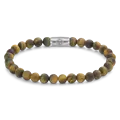 REBEL & ROSE REBEL & ROSE Armband | Matt Tiger Lily | 6 mm
