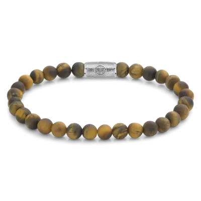 REBEL & ROSE REBEL & ROSE Armband | Matt Tiger Lily | 6 mm