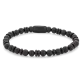 REBEL & ROSE REBEL & ROSE Armband |Variations Black| 6 mm