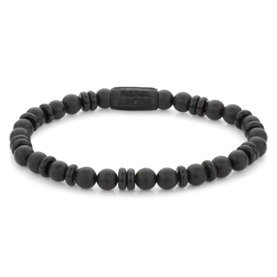 REBEL & ROSE REBEL & ROSE Armband |Variations Black| 6 mm