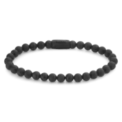 REBEL & ROSE REBEL & ROSE Armband |Mad Panther - All-Black | 6 mm