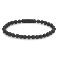REBEL & ROSE REBEL & ROSE Armband |Mad Panther - All-Black | 6 mm