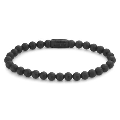 REBEL & ROSE REBEL & ROSE Armband |Mad Panther - All-Black | 6 mm