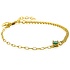 ZINZI ZINZI Armband | VERGULD | Groene steen | ZIA2660G