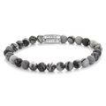 REBEL & ROSE REBEL & ROSE Armband | Black Wolf | 6 mm