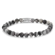 REBEL & ROSE REBEL & ROSE Armband | Black Wolf | 6 mm