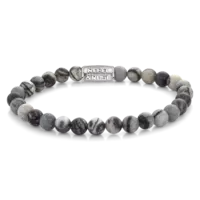 REBEL & ROSE REBEL & ROSE Armband | Black Wolf | 6 mm