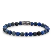 REBEL & ROSE REBEL & ROSE Armband | Midnight Blue Vintage | 6 mm