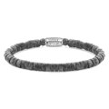 REBEL & ROSE REBEL & ROSE Armband | Slices Grey Seduction | 6 mm