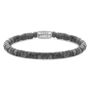 REBEL & ROSE REBEL & ROSE Armband | Slices Grey Seduction | 6 mm