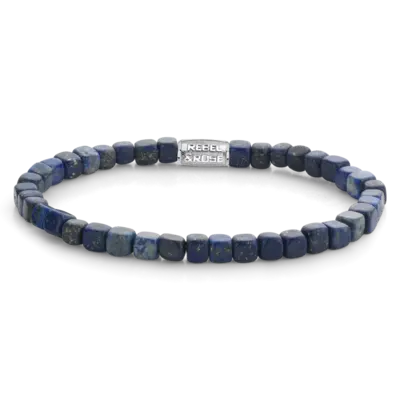 REBEL & ROSE REBEL & ROSE Armband | Roll The Dice - Lapis Lazuli | 4 mm