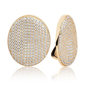 SPARKLING SPARKLING Oorbellen | Fuse Oorbellen CZ | Christmas Special Goudkleurig