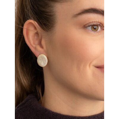 SPARKLING SPARKLING Oorbellen | Fuse Oorbellen CZ | Christmas Special Goudkleurig