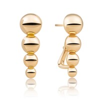 SPARKLING SPARKLING Oorbellen | Bubble Pushback oorbellen | Verguld