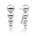 SPARKLING SPARKLING Oorbellen | Bubble Pushback oorbellen | Zilver
