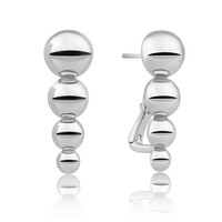 SPARKLING SPARKLING Oorbellen | Bubble Pushback oorbellen | Zilver