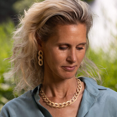 SANJOYA SANJOYA  Ketting | SCHAKELKETTING | VERGULD | L1122004