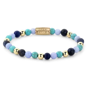 REBEL & ROSE REBEL & ROSE Armband | Winter Blues | 6 mm
